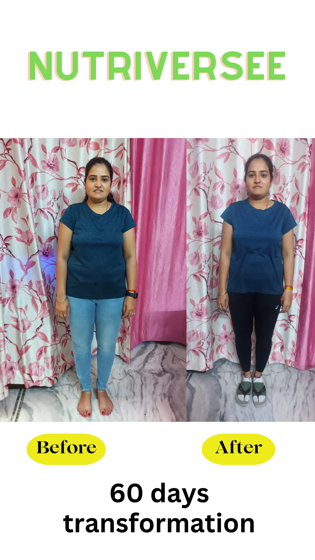 60-day body transformation — Nutriversee client